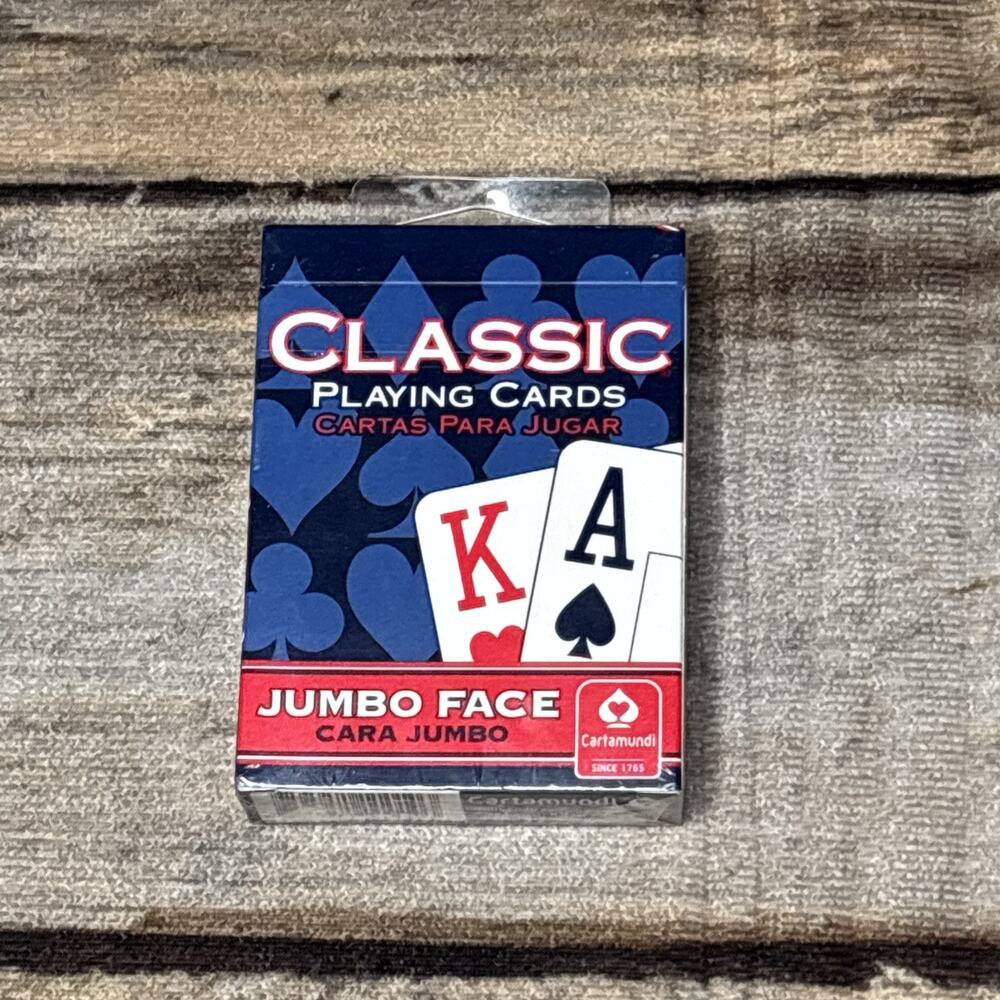 Cartamundi Classic Jumbo Face Playing Cards Poker Standard 52 Card Deck Sealed